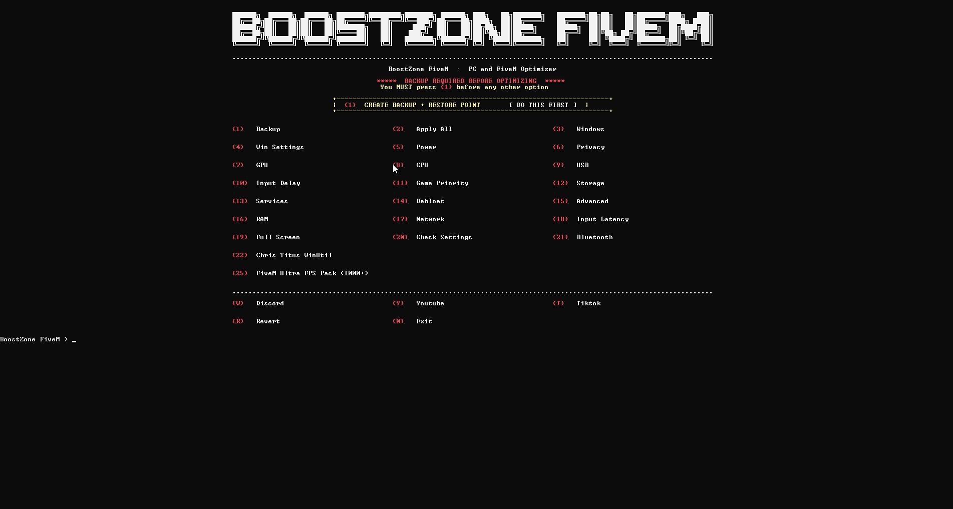 BoostZone FiveM screenshot