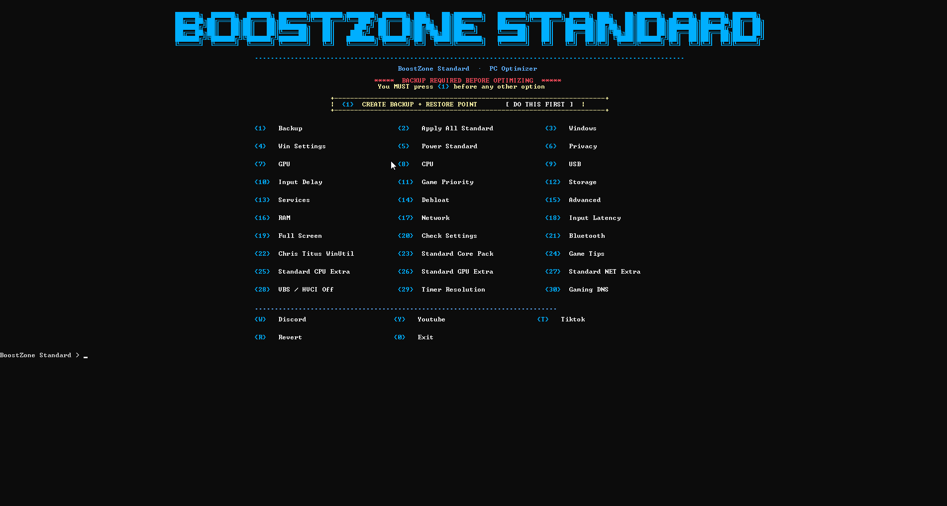 BoostZone Standard screenshot