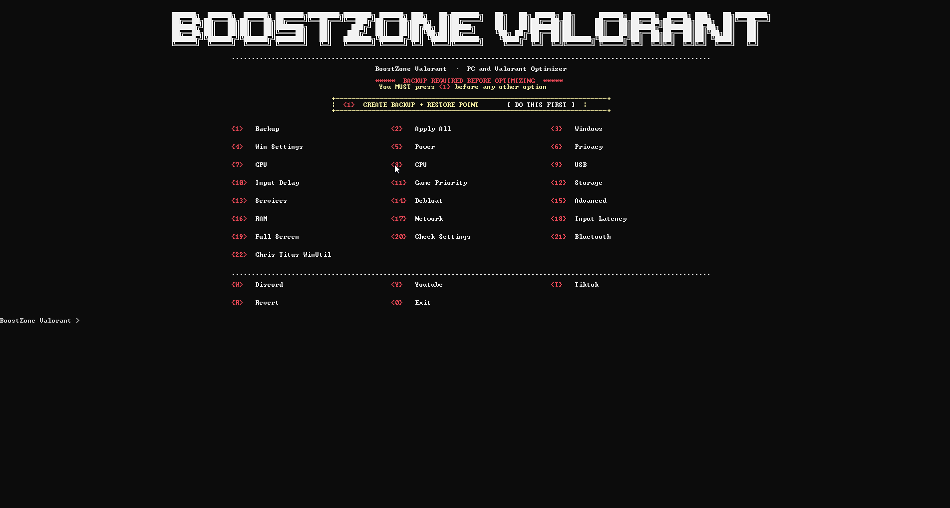 BoostZone Valorant screenshot